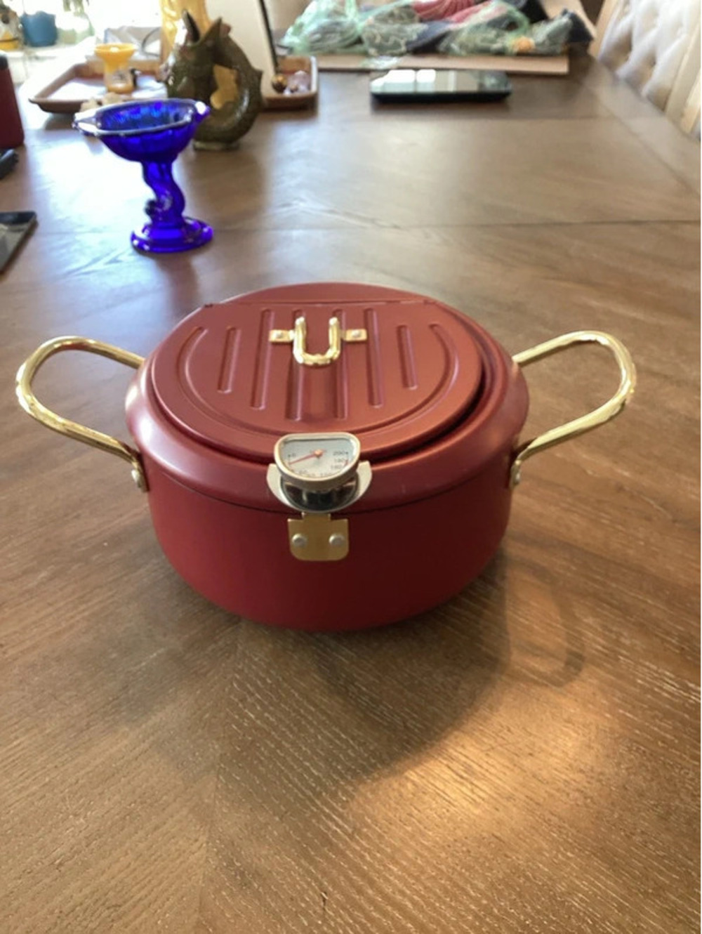Tempura pot with lid